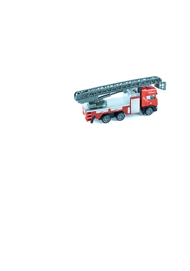 İtfaiye Oyuncak Kurtarma Kamyonu Metal Mini Çek Bırak 12 Cm