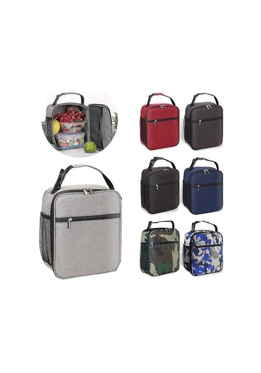 Öğle Yemeği Çantası Yetişkinler İçin Yalıtımlı Öğle Yemeği Kutusu Öğle Yemeği Kutusu Öğrenci Öğle Yemeği Çantaları L Bordo Çok Renkli