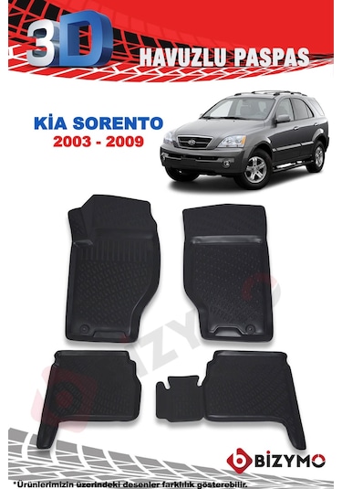 Kia Sorento 2003-2009 3D Paspas Takımı Bizymo