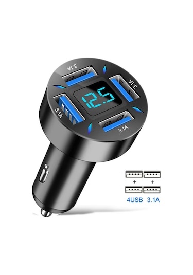 Çift Usb C Pd 20w Araç Şarj Cihazı Hızlı Şarj Pd Hızlı Şarj 3.0 Usb C Araç 4usb 3.1a 4usb 3.1a