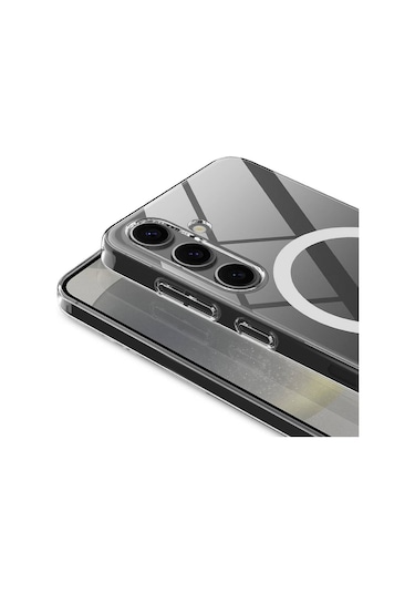 Samsung Galaxy S25 Fe İçin Magsafe İle Uyumlu Kılıf Ultra İnce Sert Pc Uyumlu Kamera Korumalı Kapak Şeffaf