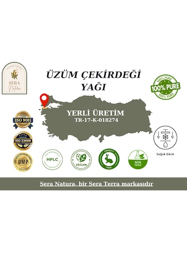 Sera Natura Doğal Üzüm Çekirdeği Yağı 30 ML