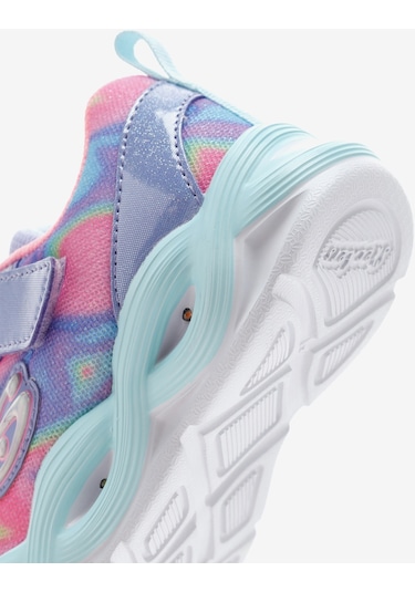 Skechers Twisty Glow - Sorbet Swirl Küçük Kız Çocuk Mavi Spor Ayakkabı 303716n Pwmt Mavi