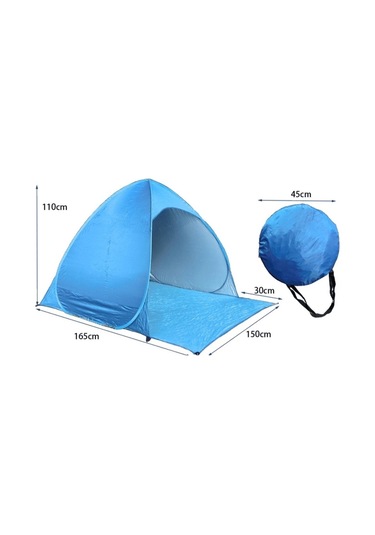 Otomatik Anında Açılır Çadır İçme Plaj Çadırı Boyut: 150x165x110cm Mavi