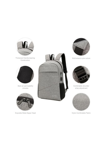 Usb Şarj Bağlantı Noktalı Ve Kulaklık Arayüzlü Seyahat Ve Bilgisayar Sırt Çantası 1 Veri Hattı Dahil, 45 29 14cm Çok Renkli