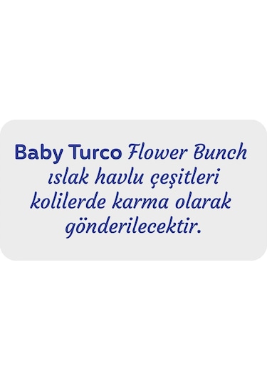 Baby Turco Flower Bunch Islak Havlu 24X90 (2160 Yaprak)