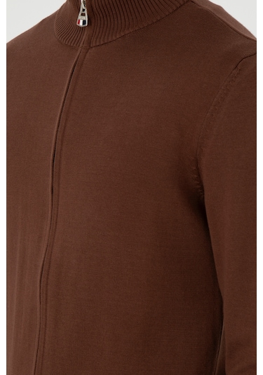 U.s. Polo Assn. Erkek Kahverengi Hırka Triko 50298268-vr029 Kahverengi