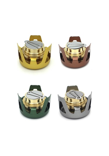 Gri Bakır Alaşım Taşınabilir Mini Ultra Hafif Ruh Burner Gri Gri