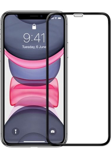 iPhone Uyumlu 11 Ekranı Tam Kaplayan 5D Ekran Koruyucu Yalnızca Ekran Koruyucu