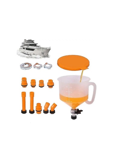 Dökülmeyen Radyatör Huni Seti Otomatik Soğutma Suyu Temizleme Kiti Radyatör Dökülmeyen Huni 15 Adet Vana Anahtarlı Antifriz Hunisi Diğer