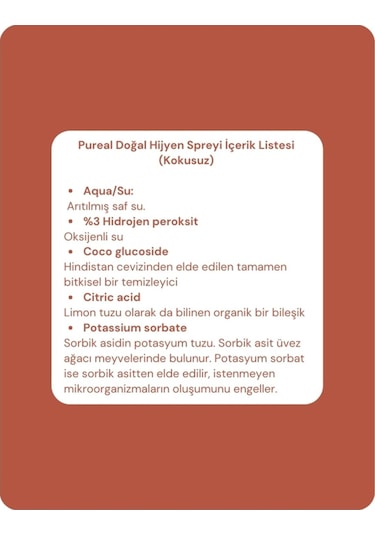 Pureal Oksijenli Hijyen Spreyi 950 Ml Tekli