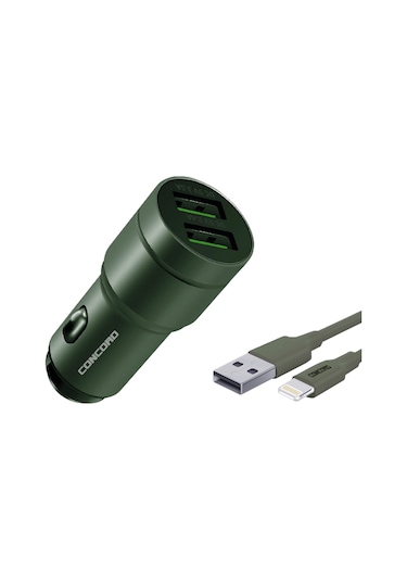Concord C-773 Lightning Cable + Car Charger