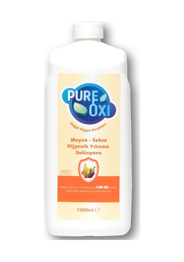 Pure Oxi Meyve ve Sebze Hijyenik Yıkama Solüsyonu 1 L