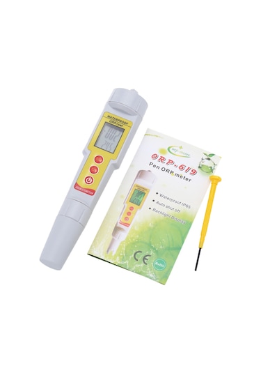 Lemestar Taşınabilir Orp/temp Metre - Evsel İçme Suyu Ve Endüstriyel Deney Analiz Cihazı,sarı