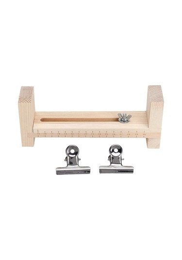 Ahşap-paracord Jig U Şekli Ölçekli Bilezik Dıy El Örgü Bilezik Jig Örgü Aracı