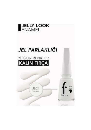 Flormar Oje - Jelly Look Nail Enamel Jl01 Pure Milk 8690604233595