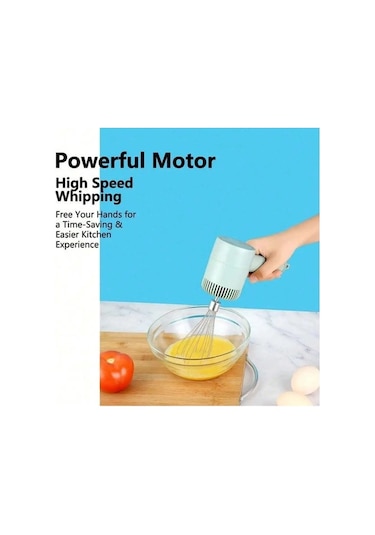 Ulzyvf Ürün Başlığı: Usb Şarj Edilebilir Maksimum Güçlü Ev Akülü Mikser, Yeşil Yeşil