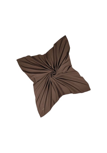 Tuana Eşarp Pamuk Jazz Eşarp 105x105cm Acı Kahve