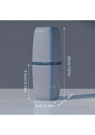 Topshop1 White 3'ü 1 Arada Seyahat Diş Fırçası Kılıfı, Plastik Diş Macunu Kabı, Çok Amaçlı Banyo Aksesuarı Beyaz