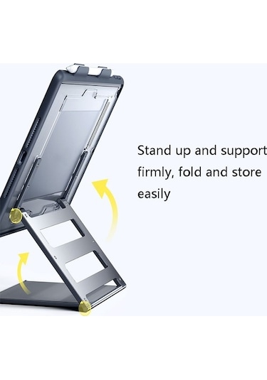 Luckysouk 03656 Tablet Katlanır Alaşım Tutucu İpad Uyumlu 2019 Için Ayarlanabilir Ve Kararlı Tablet Tutucu Beyaz Havalandırma Xj3sea