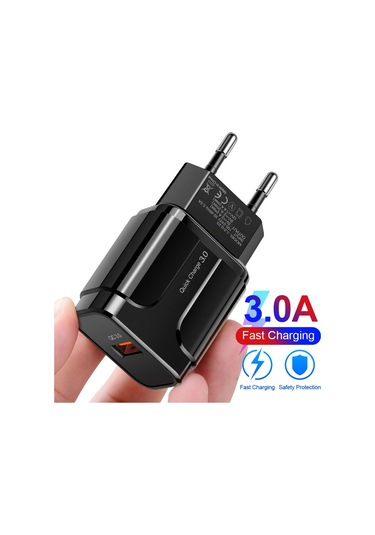 18w 3a Hızlı Şarj Cihazı Qc 3.0 Usb Şarj Cihazı Hızlı Şarj 3.0 Telefon Şarj Cihazı İphone Uyumlu İçin Huawei İçin Samsung İçin Xiaomi Ab Abd Tak