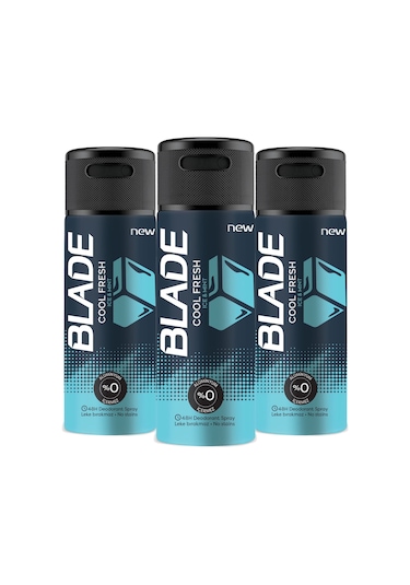 Blade Cool Fresh Erkek Sprey Deodorant 3 x 150 ML