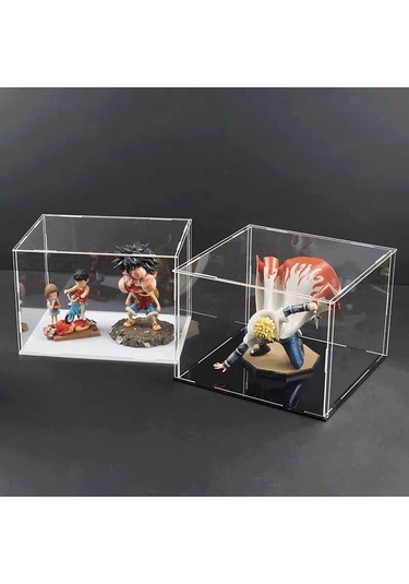 Geeksen Premium Akrilik Gösteri Kutusu - 25x20x35cm - 2mm Kalınlık - Siyah Taban - Dayanıklı Ve Şık Diğer