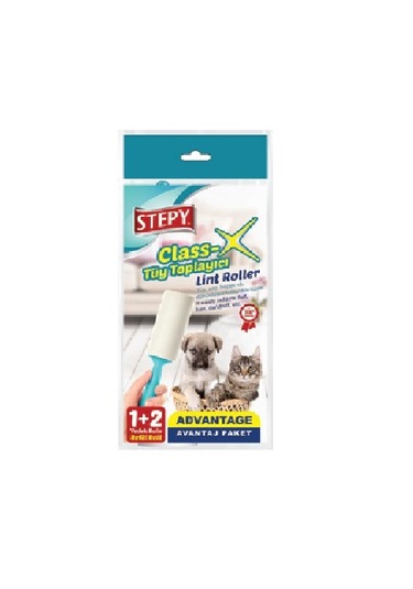 Stepy Class Tüy Toplayıcı 1+2 Rulo 50 Yaprak + 2 Yedek