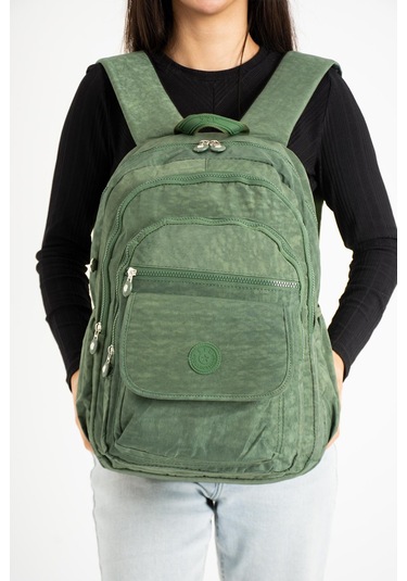 Ultra Hafif Çok Cepli Su Geçirmez Sırt Çantası Unisex Yeşil Model:571-2a - Yeşil