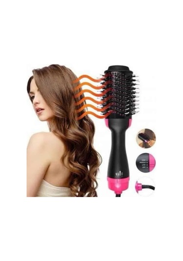 Saç Kurutma Makinesi Saç Düzleştirici Fön Tarak Isı Ayarlı Sıkı Dişli