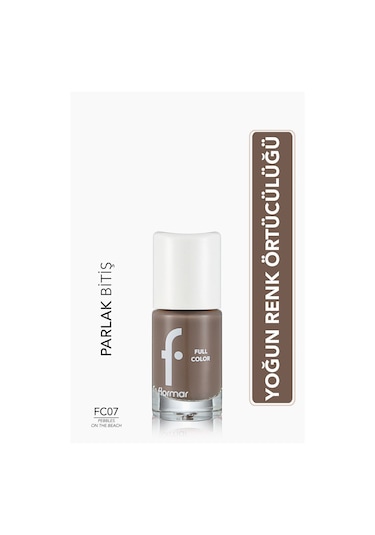 Flormar Full Color Pebbles On The Beach 07 Kahverengi Oje