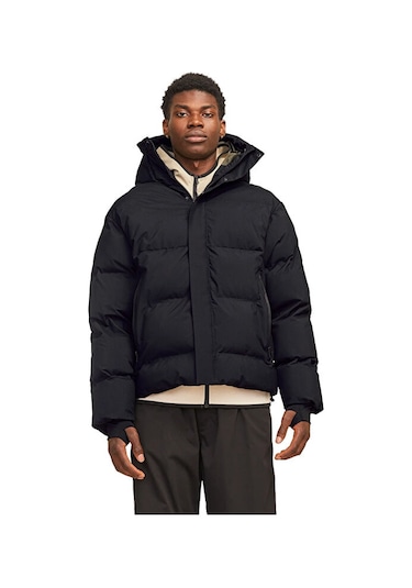 Jack & Jones 12261971 Erkek  Siyah Mont & Kaban