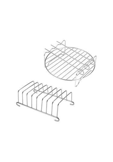 Airfryer 3.5 Lt Ve 5 Lt Uyumlu Çelik Izgara Ve Ekmek Kızartma Rafı Aksesuar