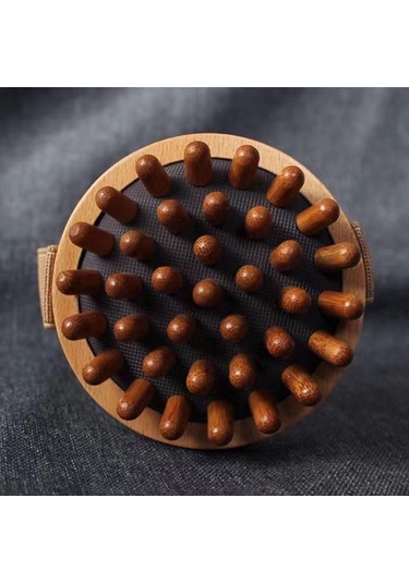 Homyl Kol Bel Bacak Için Ahşap Masaj Sırt Kas Taşınabilir Kahverengi