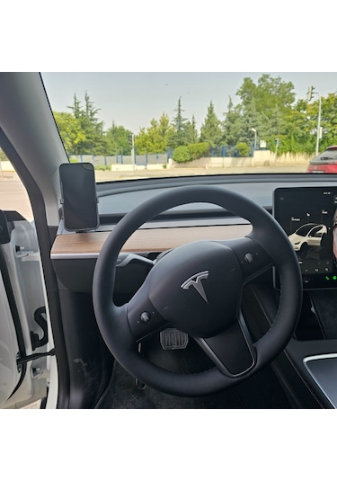 Tesla Model Y 2021-2024 Uyumlu Araca Özel İthal Telefon Tutucu