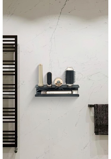 Airwrap Pleksi Düzenleyici, Airwrap Uyumlu Düzenleyici Saç Şekillendirici Standı Banyo Askısı Siyah