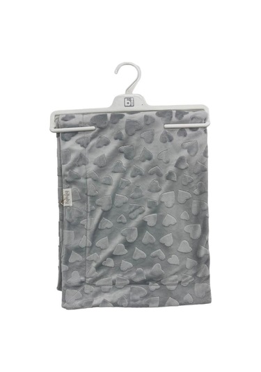 Nessiworld Nessiworld Bibaby Jacquard Heart 82x90 Battaniye 64727 Gri-39094