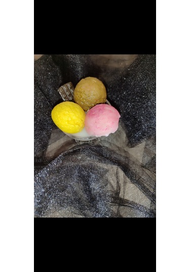 Dondurma Tabağı Dekoratif Mum