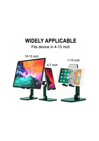 Honmex Alüminyum Telefon Ve Tablet Tutucu - 4 Açı Ayarlanabilir, Taşınabilir, Dürtüye Dayanıklı, Siyah