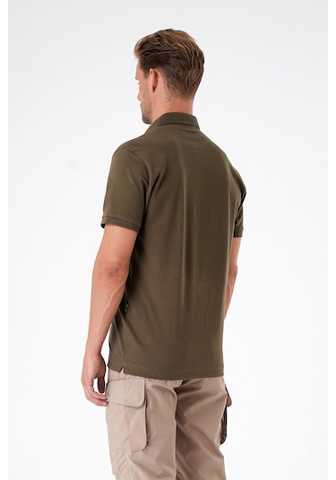 Mecanık Casual Ryker Polo T-shirt Cırtlı Haki
