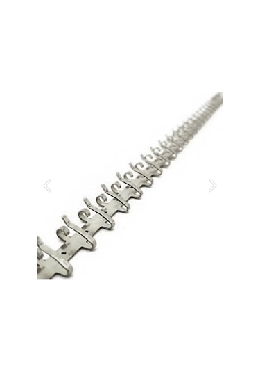 Metal Malzeme Gümüş Renk Bir Metre 92 Kancalı Tesbih&takı Sergileme Askısı