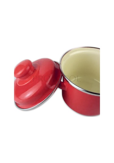 Emaye Mini Bebek Mama Yemek Yumurta Haşlama Derin Tencere 12cm 900 Ml