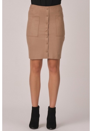 Shahiqa Kadın Suni Süet Etek