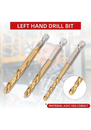 10 Parça Vida Çıkarıcı Ve Matkap Ucu Tutucu, Sol El Matkap Ucu Seti