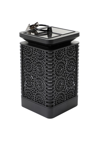 Dofolink Güneş Enerjili Alev Işığı - Ip65 Su Geçirmez Dış Mekan Led Feneri Bahçe Bahçe Dekorasyon Lambası Siyah