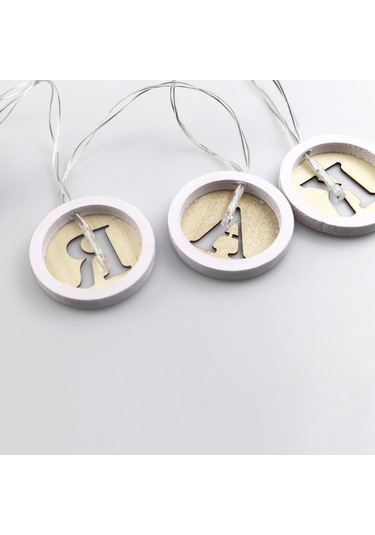 Led Işıklı Ahşap Sarkıt Lamba Dd