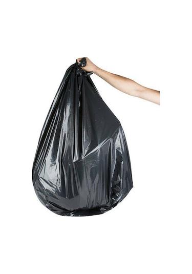 Siyah Atlet Poşet Kulplu Dayanıklı 45x70 Battal Boy 10 KG