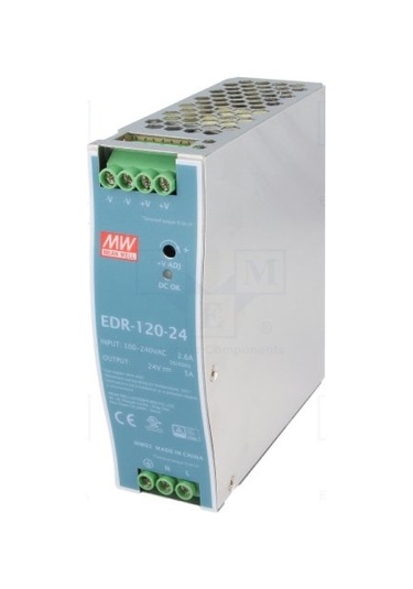 Meanwell Edr-120-24 ,110v..220vac 24vdc/5a Güç Kaynağı