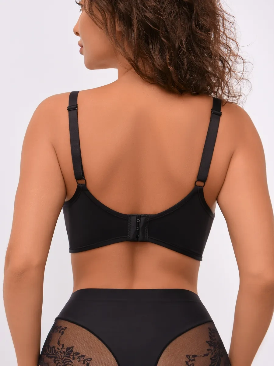 Oıro Balensiz Dantel Sütyen 482250939 Siyah