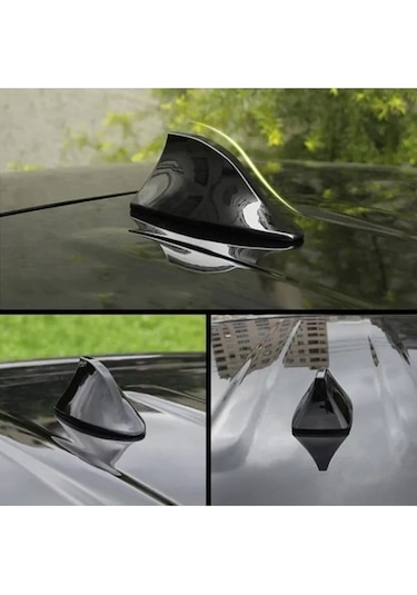 Honda Jazz Uyumlu Silikon Tabanlı Siyah Renk Oto Balık Sırtı Anten
